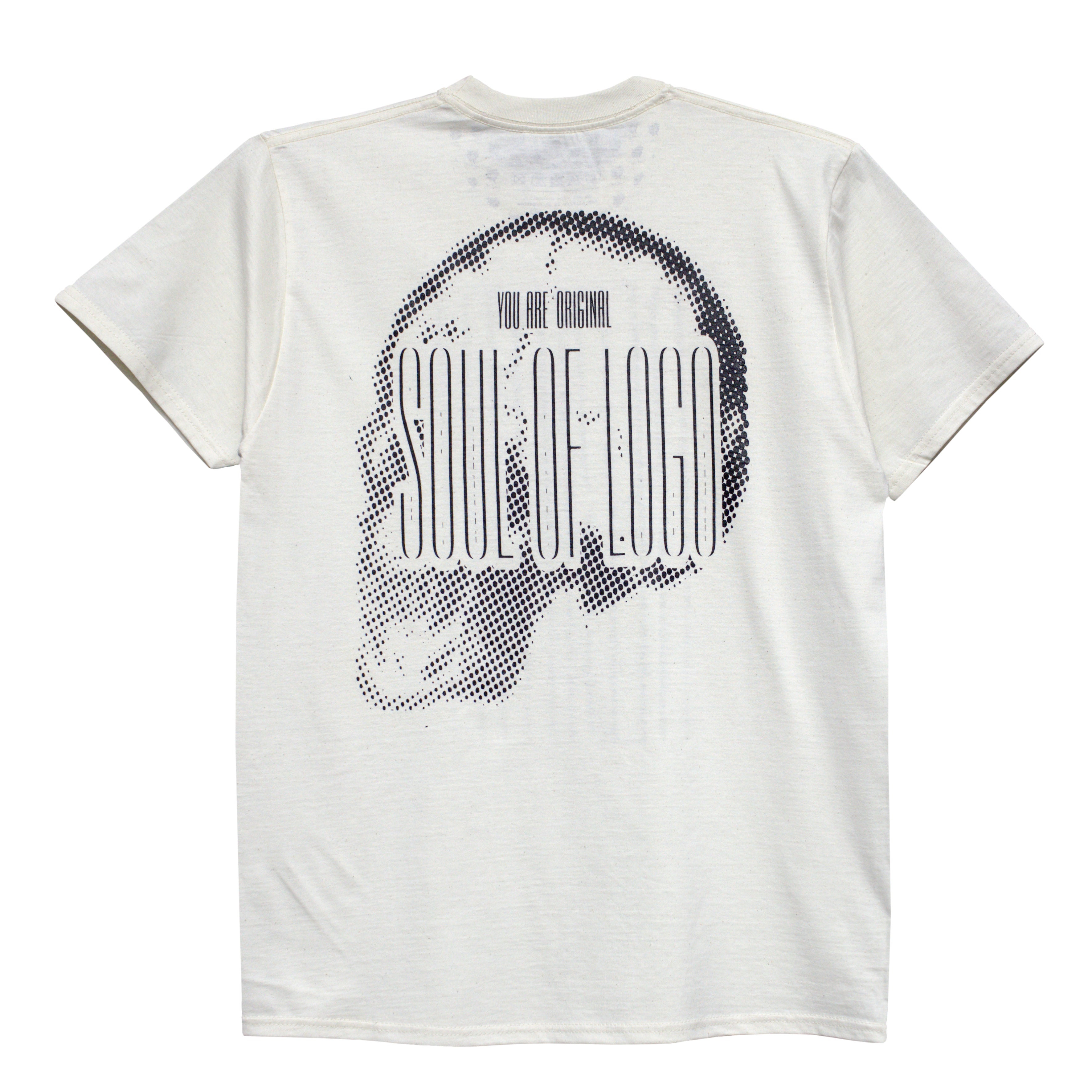 T-shirt a Manica Corta in Cotone - colore Sabbia - Rebirth