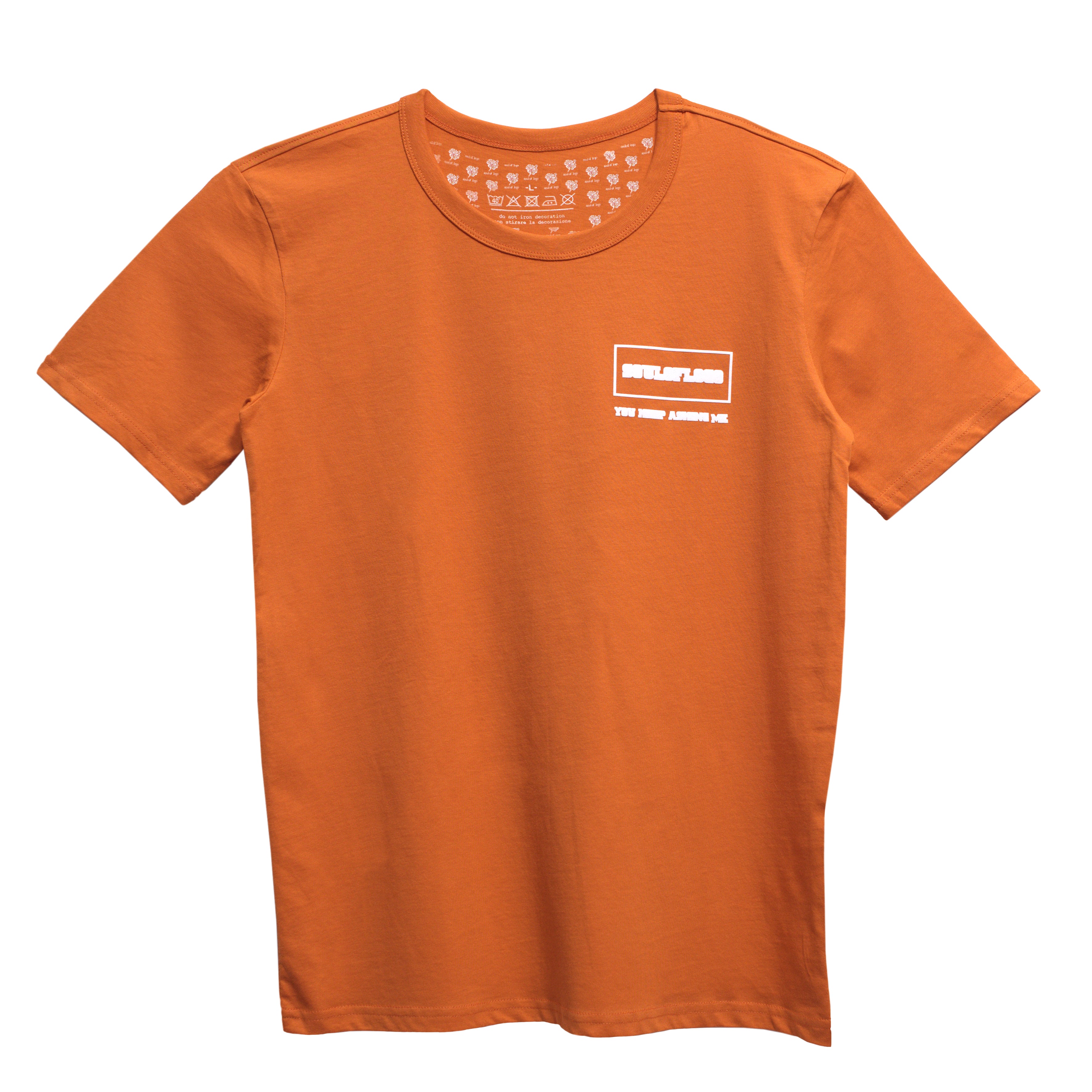 T-shirt a Manica Corta da Uomo in Cotone - clore Arancio - Famous Marx Bulli