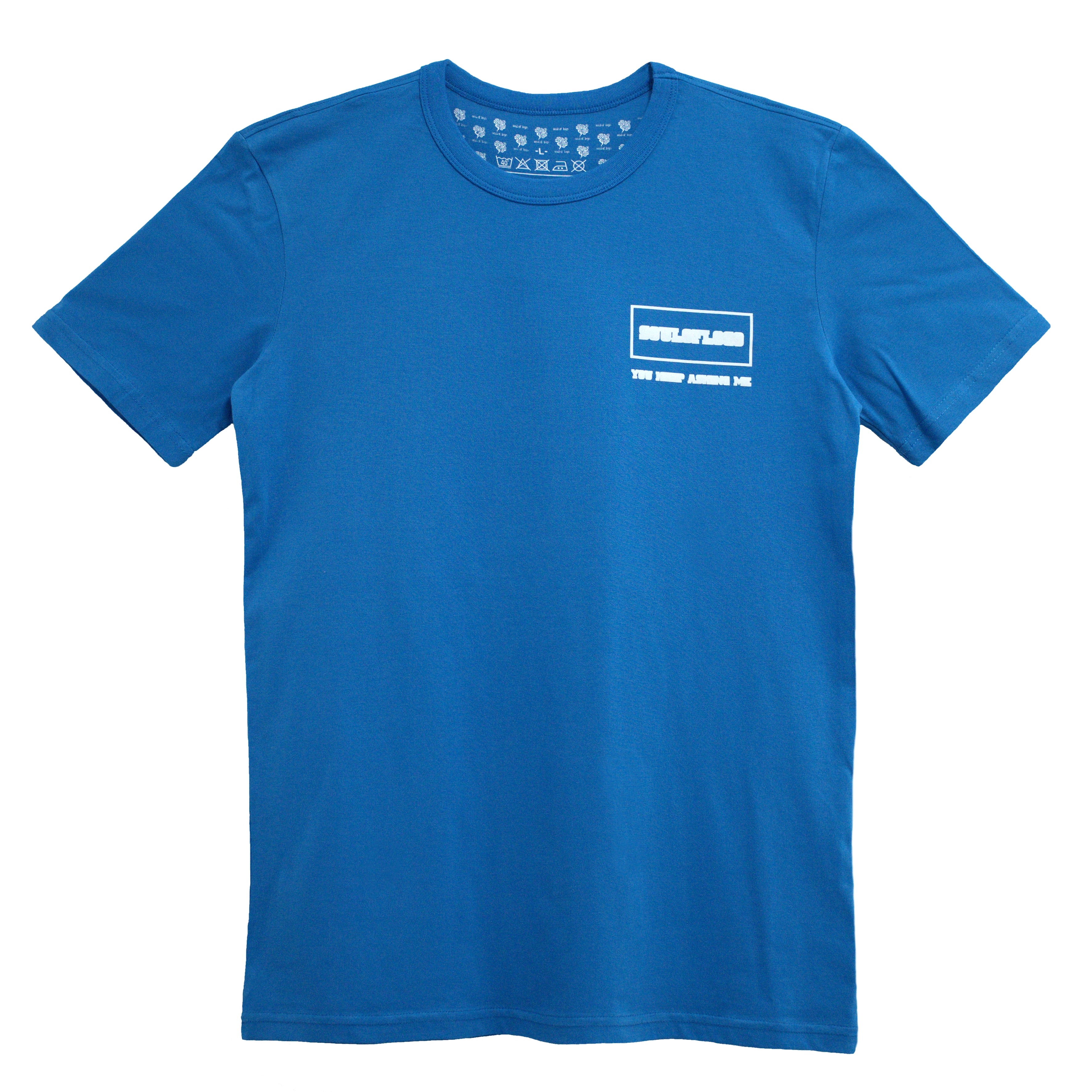 T-shirt a Manica Corta da Uomo in Cotone - colore Azzurro - Famous Marx Bulli