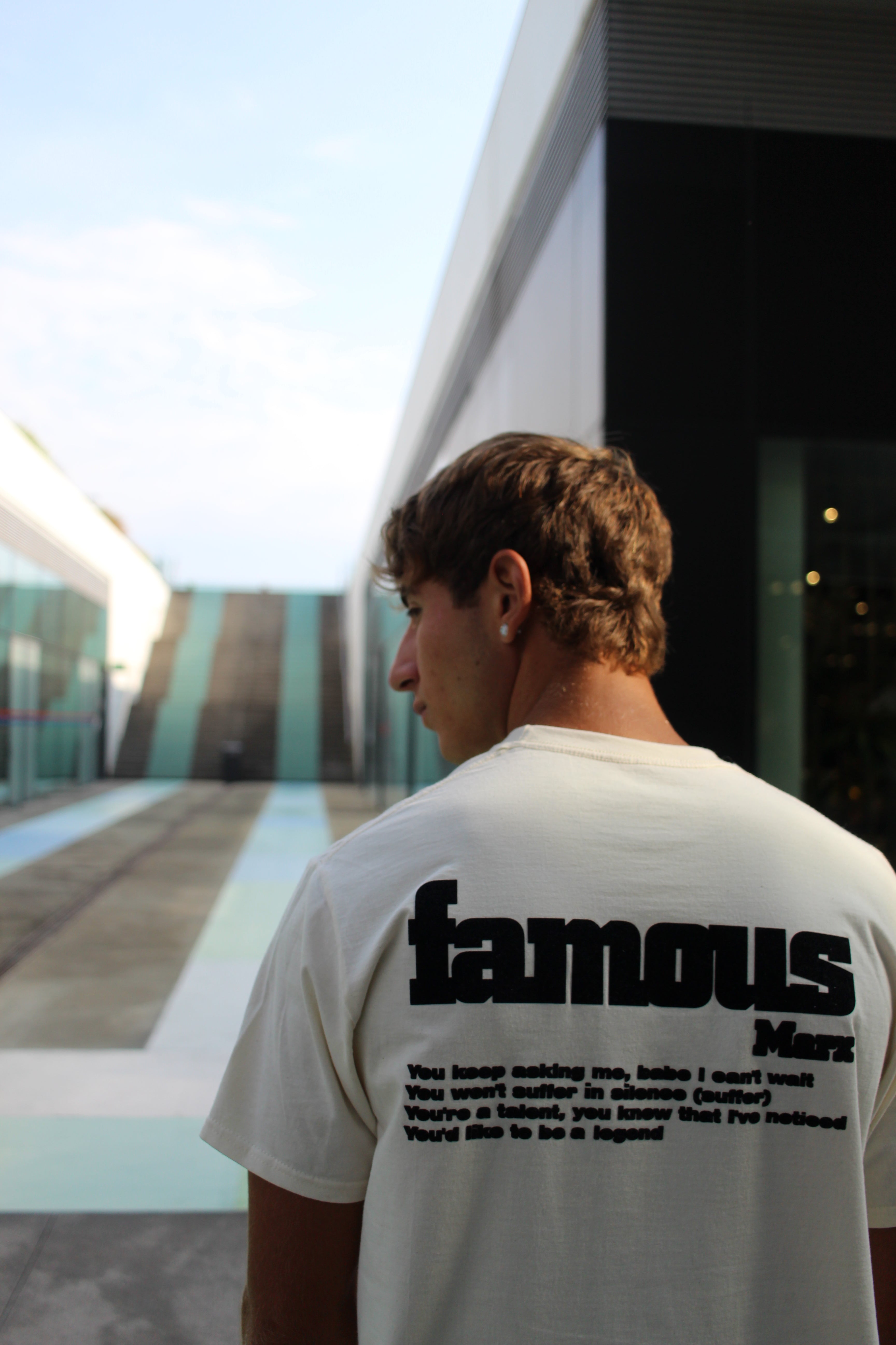 T-shirt a Manica Corta in Cotone - Famous Marx