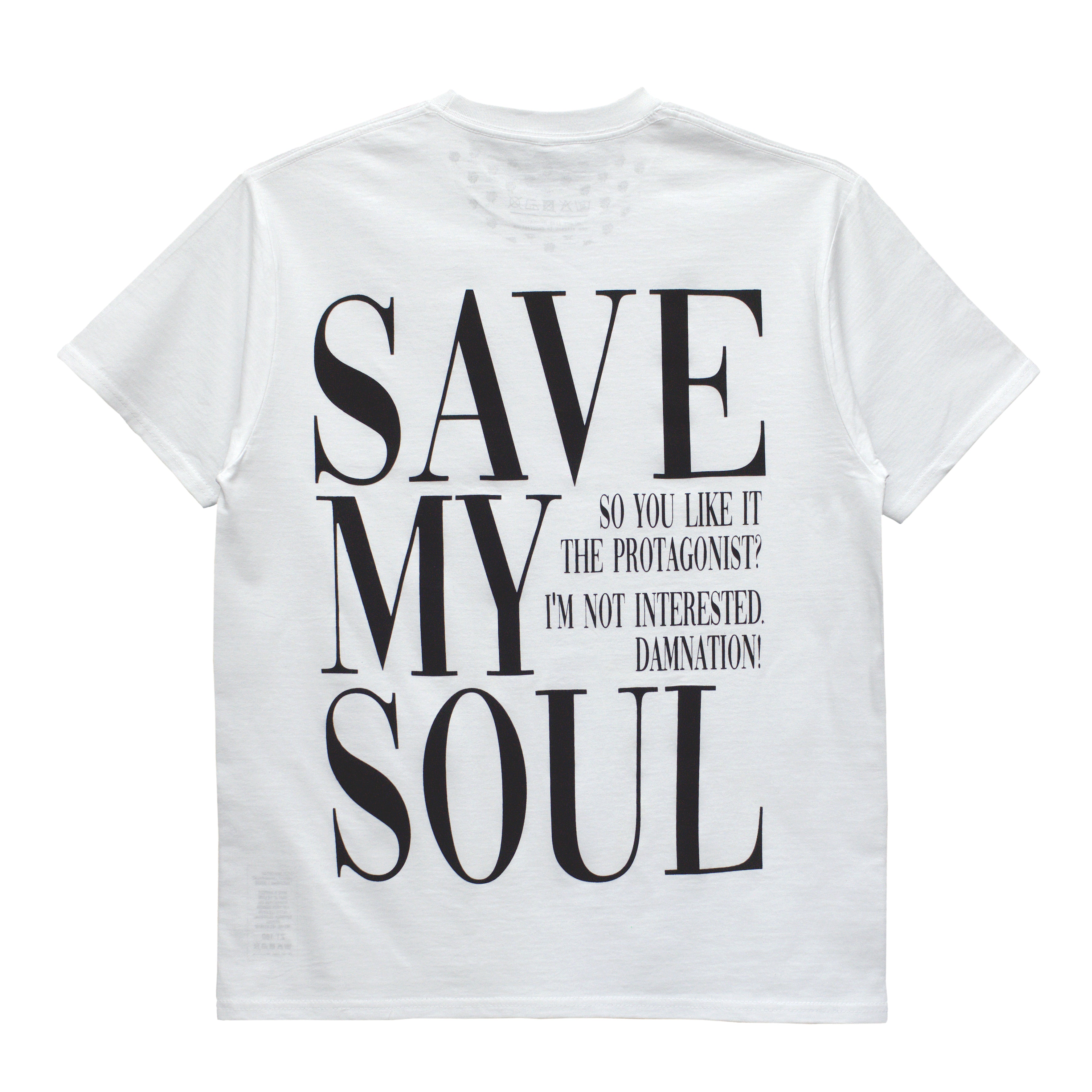 T-shirt a Manica Corta da Uomo in Cotone - colore Bianco - Save My Soul