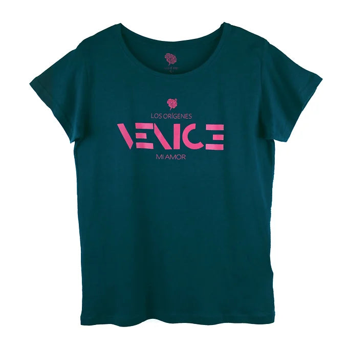 T-shirt a Manica Corta da Donna in Cotone - Venice Mi Amor