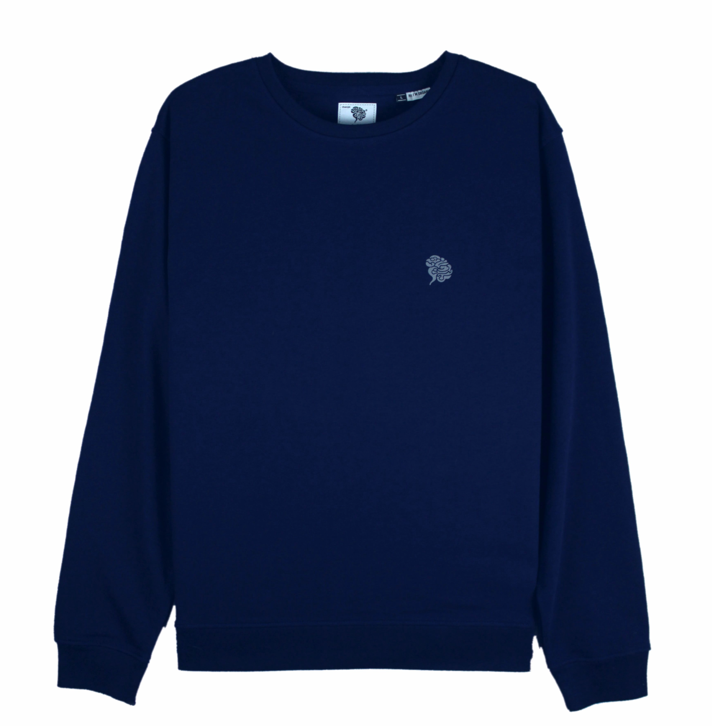 Felpa Girocollo in Cotone da Uomo - Stampa effetto vellutato Soul Of Logo.